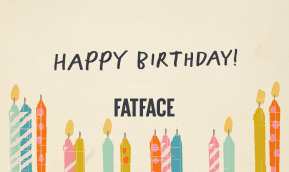 Fat Face Happy Birthday Ireland eGift Card 2023